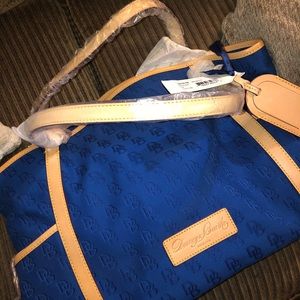 Authentic Dooney & Bourke royal blue medium tote